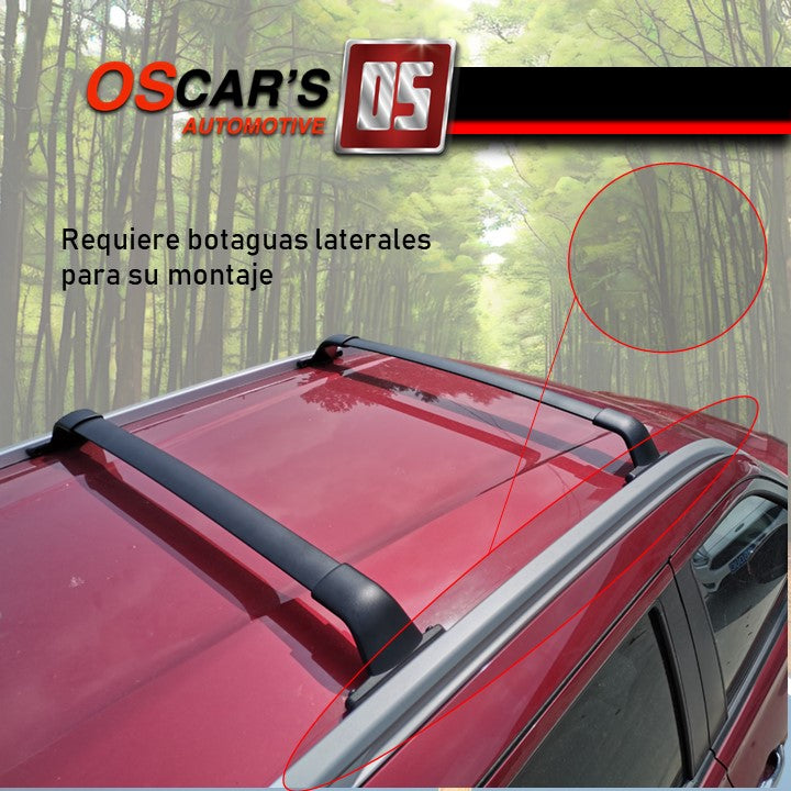 Barras transversales Kicks 16-20 ajuste OEM (requiere riel) - Oscar's Automotive