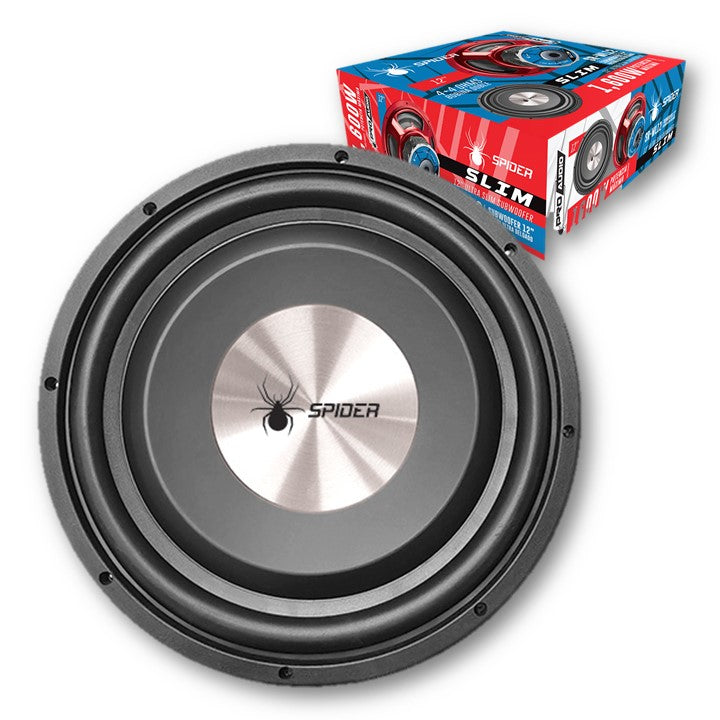 Subwoofer 12" Doble Bobina Slim 800W SR-WL12 Spider - Oscar's Automotive