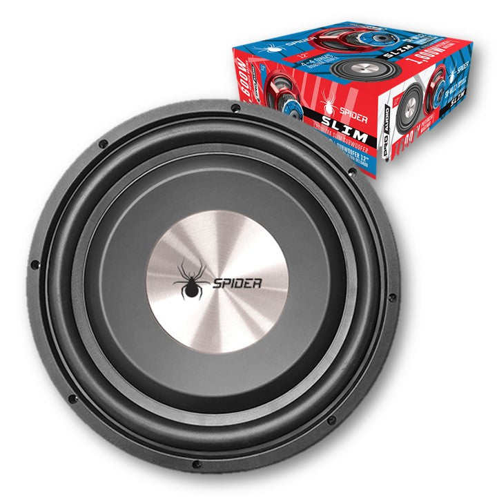 Subwoofer 12" Doble Bobina Slim 800W SR-WL12 Spider - Oscar's Automotive 