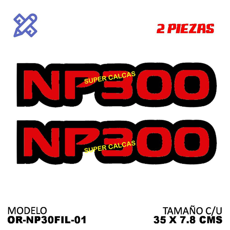 Calcomania NP300 filete 2piezas - Oscar's Automotive
