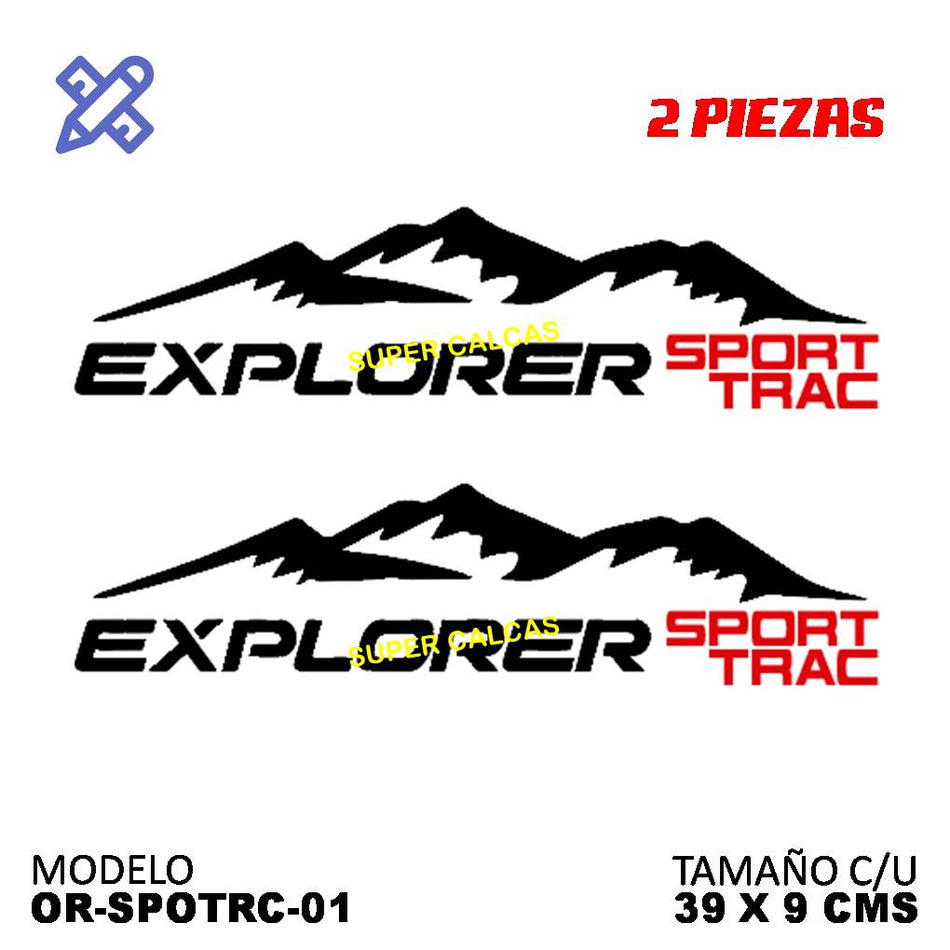 Calcomania explorer spor trac t1 2piezas - Oscar's Automotive 