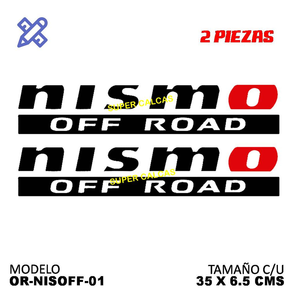 Calcomania nisamo off road 2piezas - Oscar's Automotive