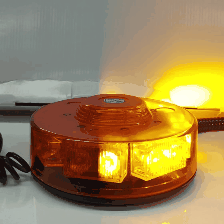 Torreta LED Redonda Estroboscópica 17cms Ambar - Oscar's Automotive 