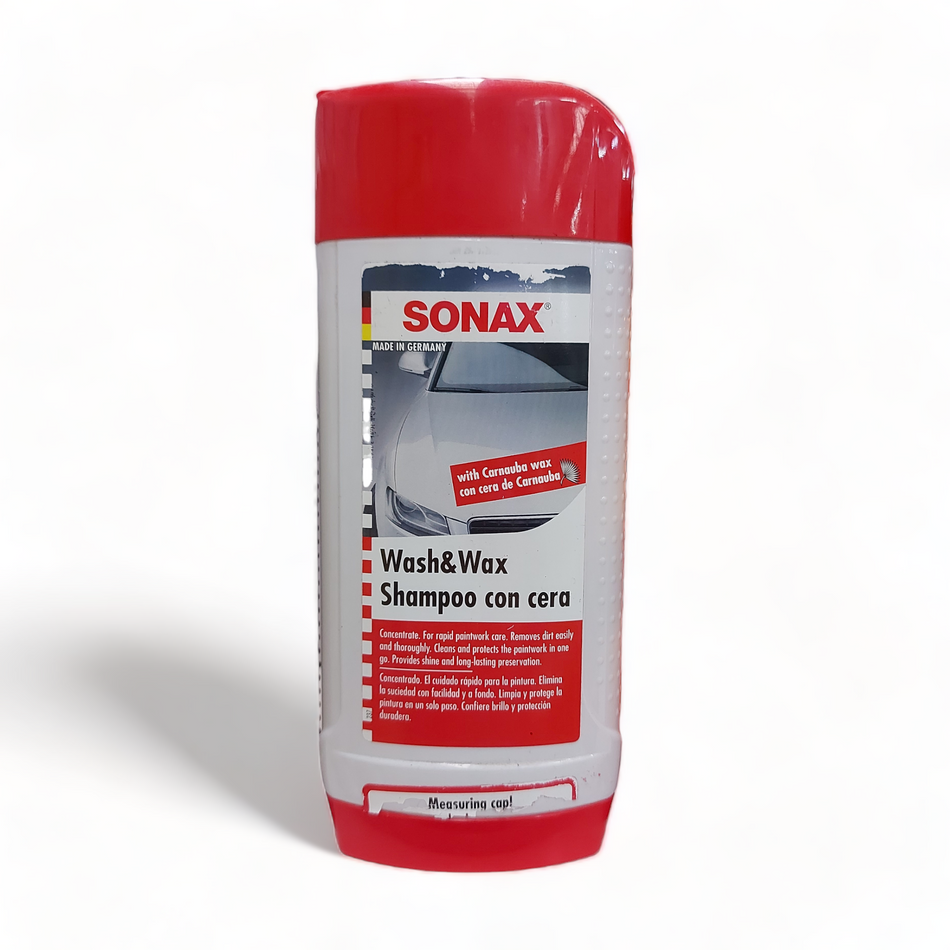 Shampoo Con Cera Wash & Wax Sonax 500Ml