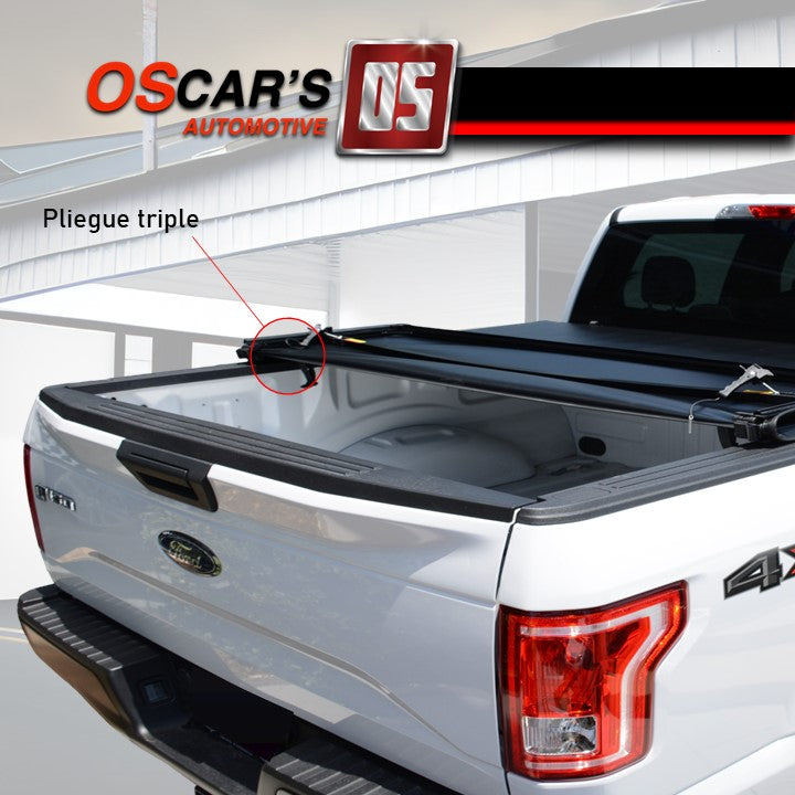 Tapa Nissan NP300 / Frontier 2016-2021 Lona Suave Triple Dobles