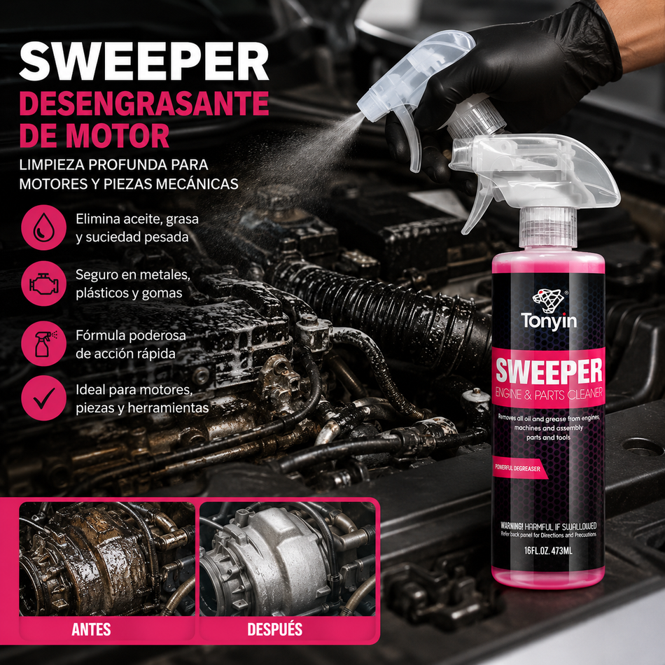 Desengrasante Motor Sweeper Tonyin 473ml Pieza