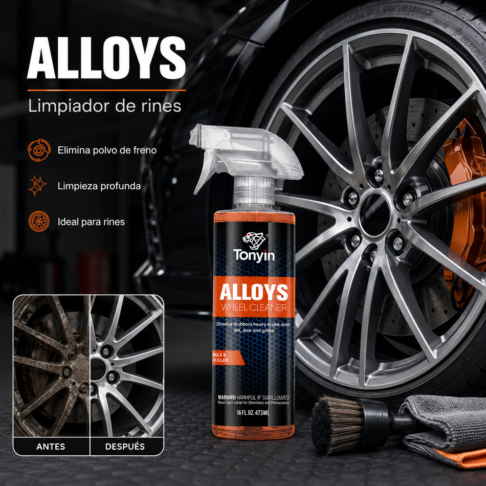 Limpiador Rines Alloys Tonyin 473ml Pieza