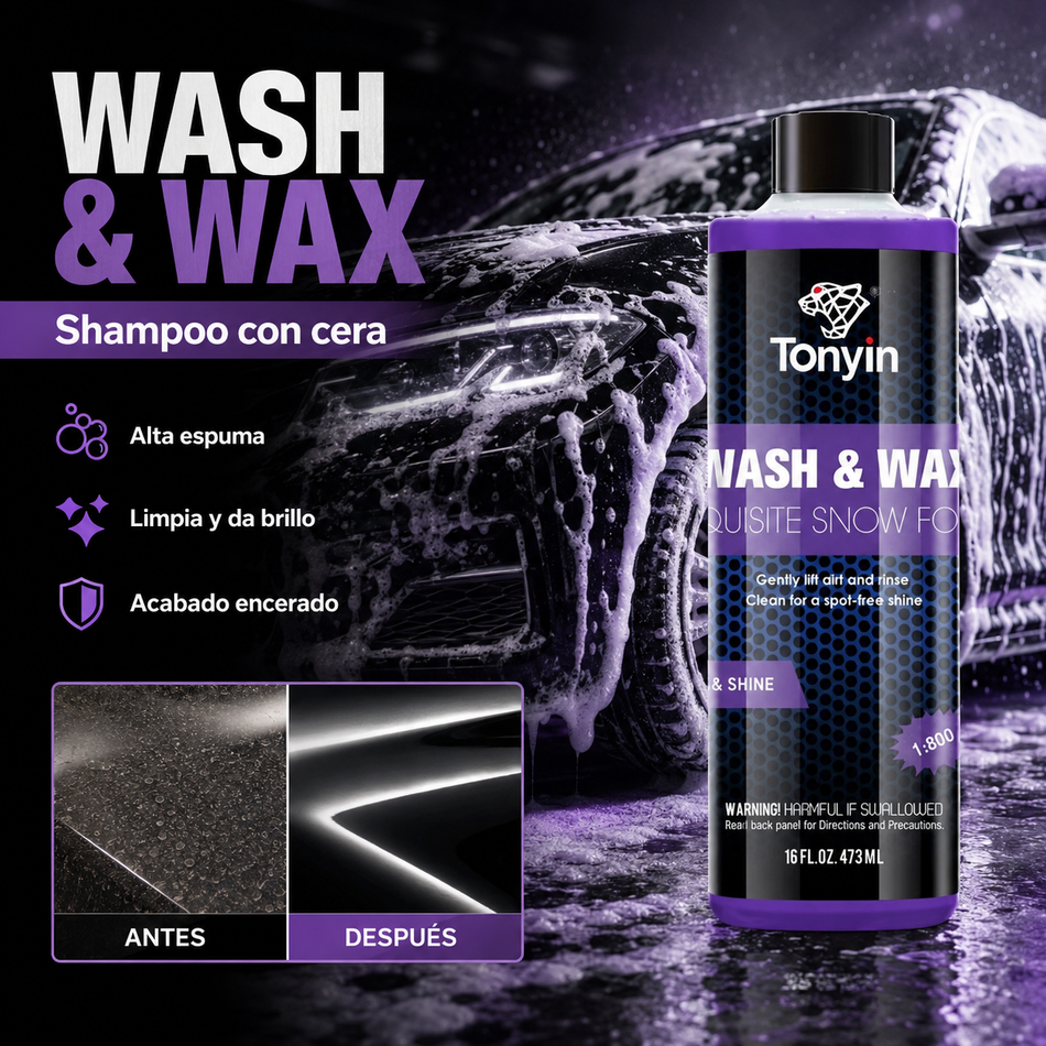 Shampoo Con Cera Exquisite Snow Foam Tonyin 473ml Pieza