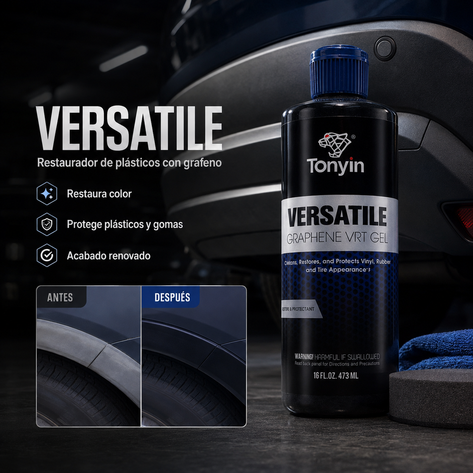 Restaurador Plasticos C/Grafeno Versatile 473ml Pieza - Oscar's Automotive 