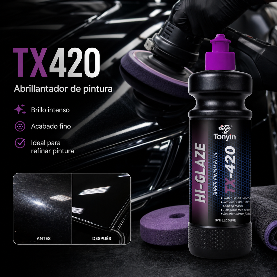 Abrillantador Pintura Tx420 Tonyin 250ml Pieza - Oscar's Automotive 
