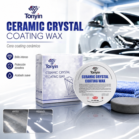 Cera En Pasta Clara Ceramic Crtistal Coating Wax Tonyin Pinturas Claras 200g Pieza - Oscar's Automotive 
