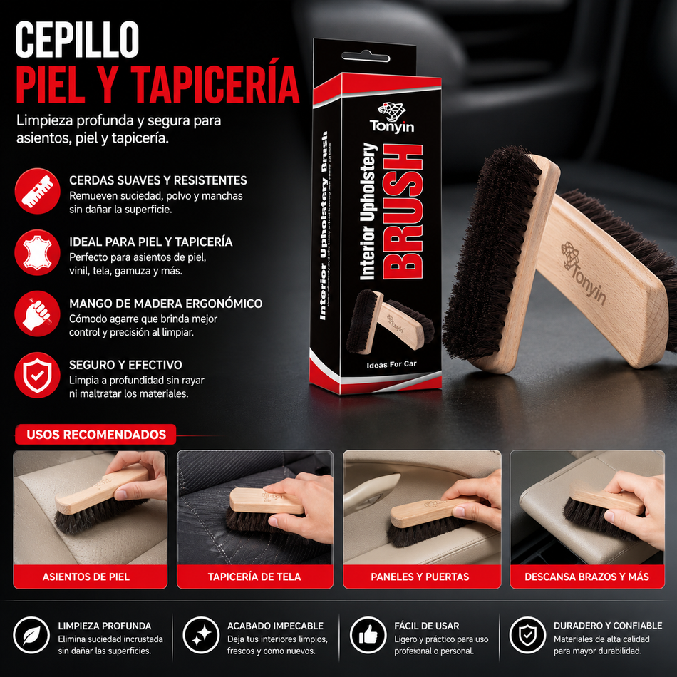 Cepillo Piel Y Tapiceria Tonyin Pieza - Oscar's Automotive 