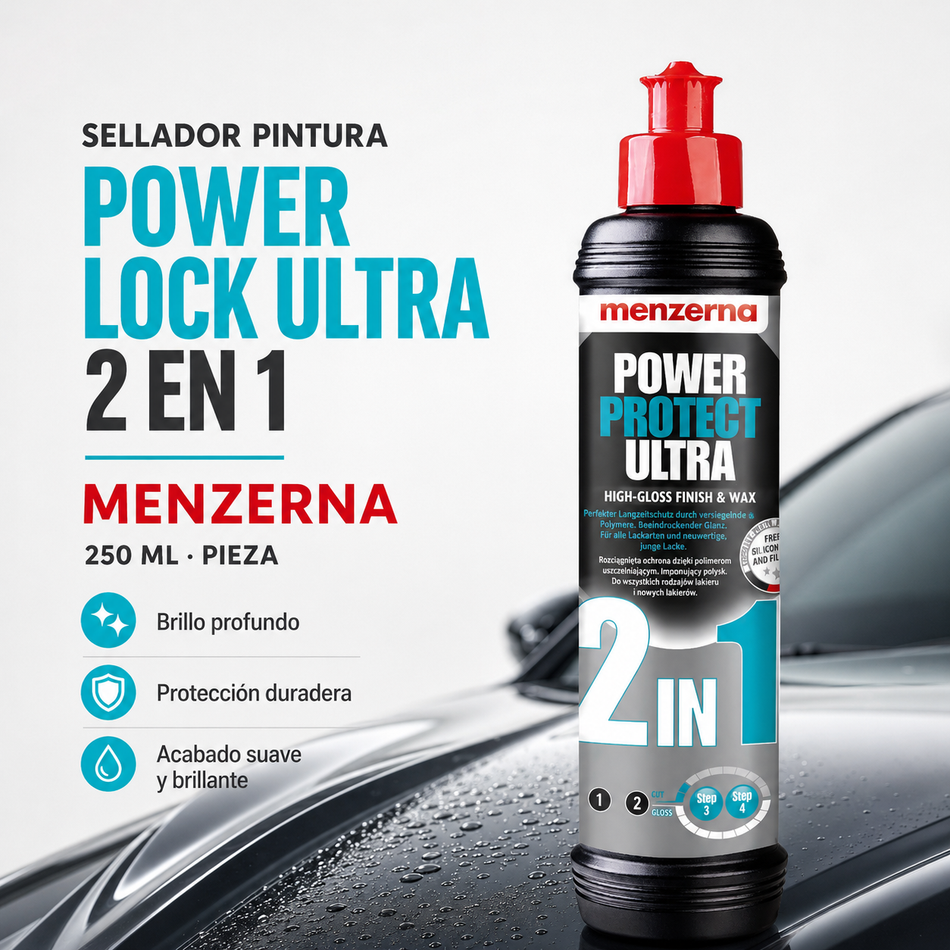 Sellador Pintura Power Lock Ultra 2 En 1 Menzerna 250ml Pieza