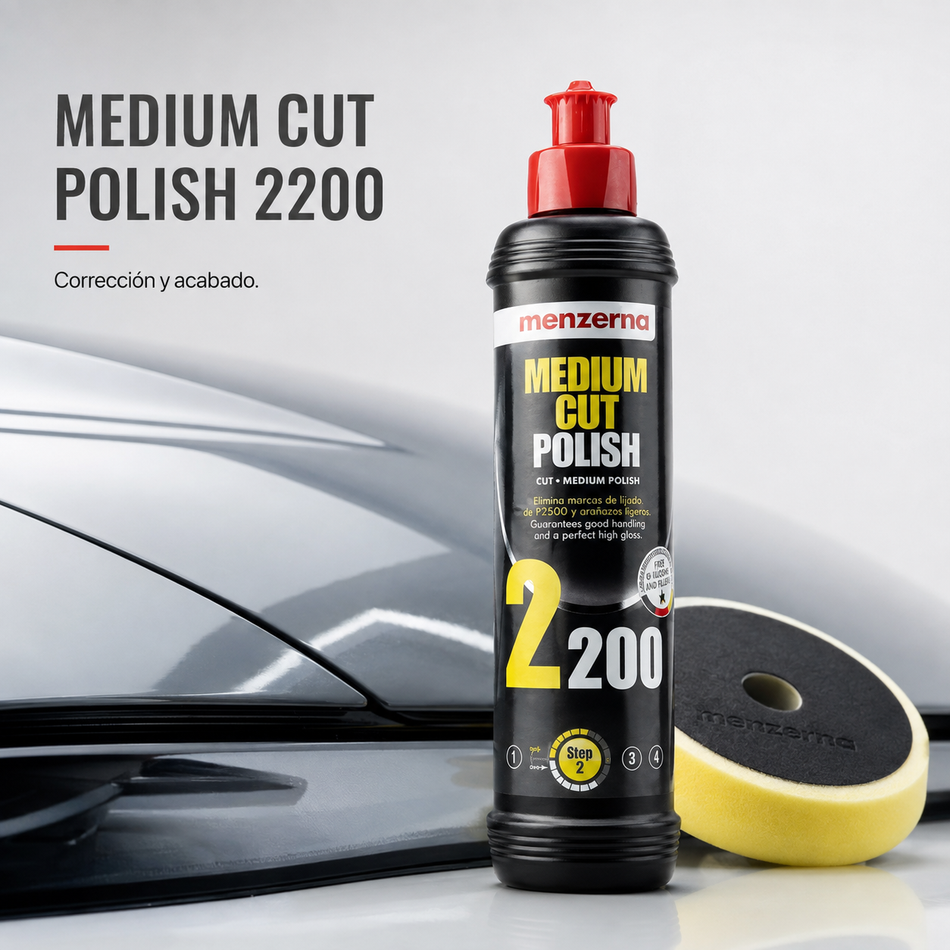 Pulimento Medio Medium Cut Compund 2200 Menerna 250ml Pieza
