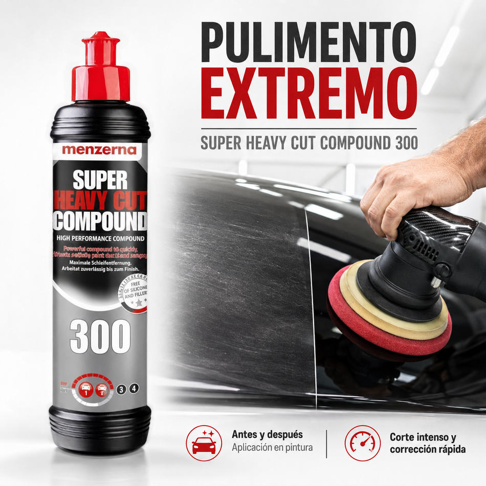 Pulimento Extremo Super Heavy Cut Compund 300 Menzerna 250ml Pieza