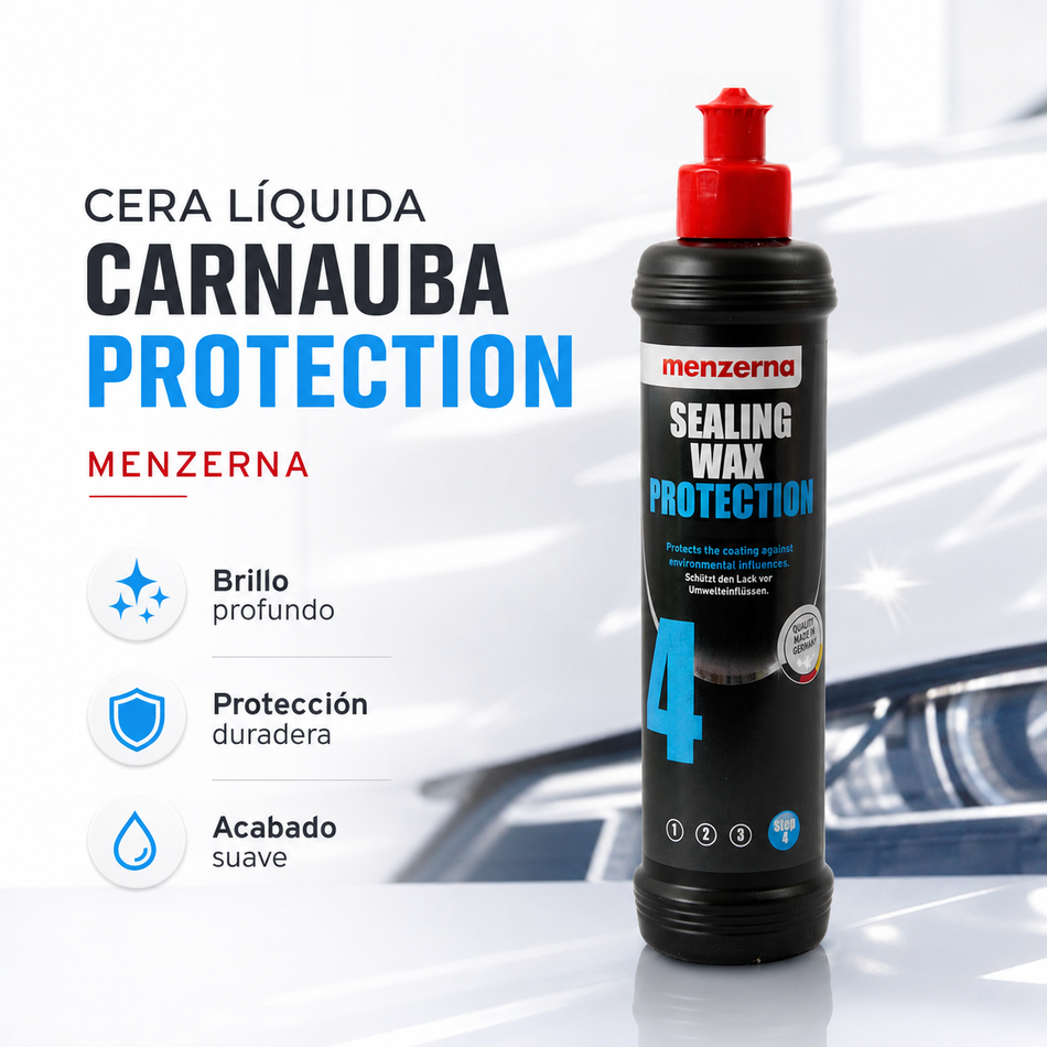 Cera Liquida Carnauba Protection Menzerna 250ml Pieza