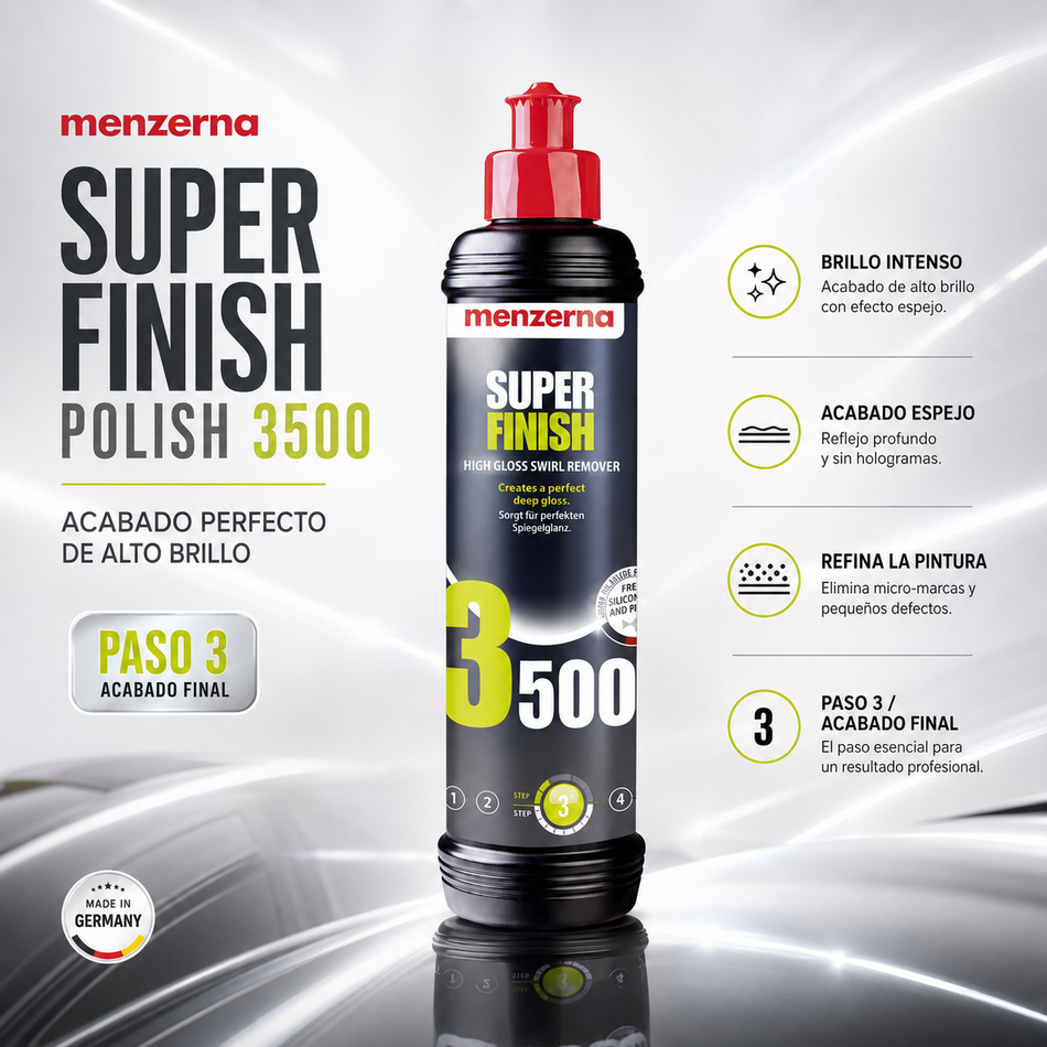 Abrillantador Pintura Super Finish Polish 3500 Menzerna 250ml Pieza