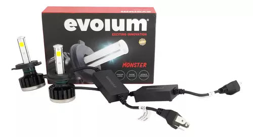 Focos LED Evolum Monster M4 12500 Lumens Kit - Oscar's Automotive 