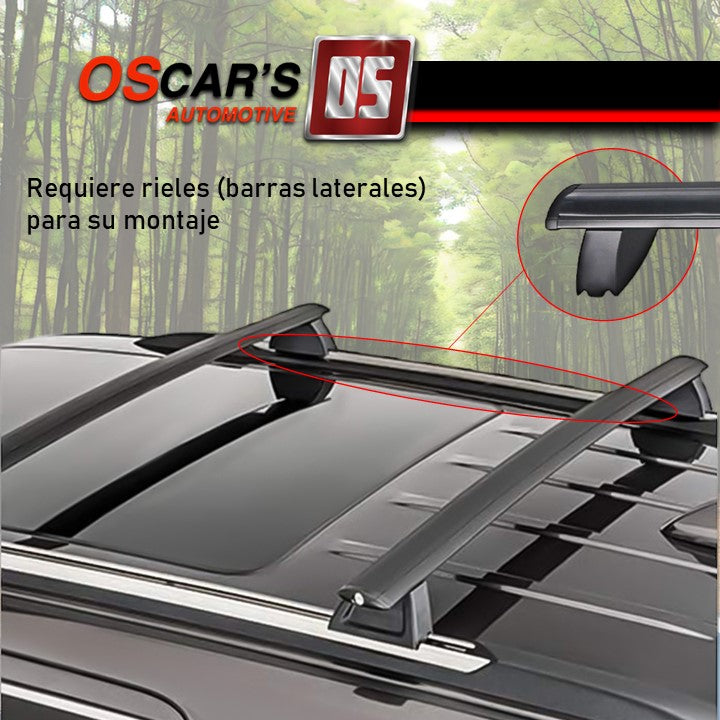 Barras transversales Grand Cherokee 14-21 ajuste OEM (requiere riel) - Oscar's Automotive 
