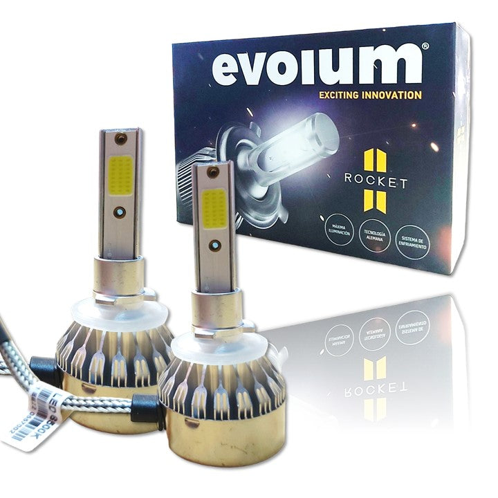Focos LED Evolum Rocket S2 8500 Lumens Kit