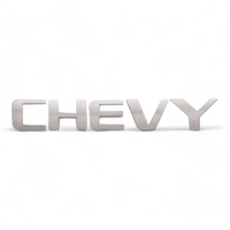 Letrero Chevy C3 Cromo