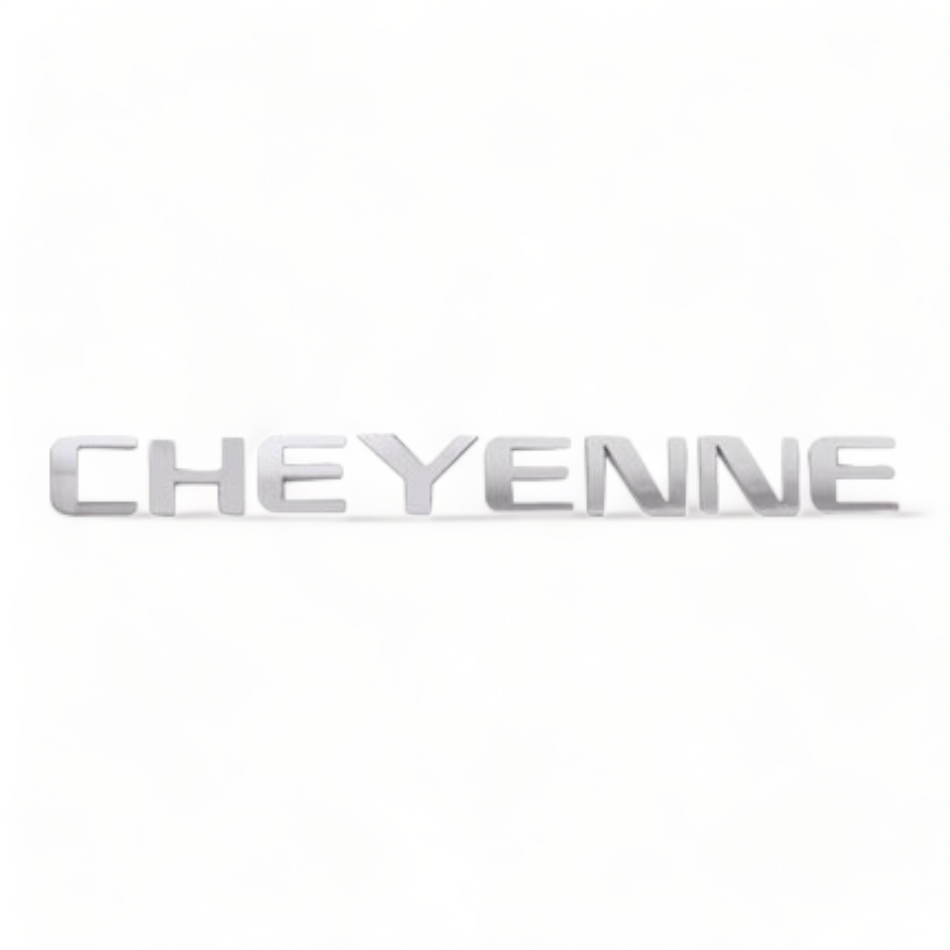Letrero Cheyenne 08 Cromo