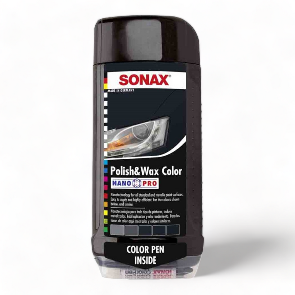 All In One Polish & Wax Negro C/Pluma Resanadora Sonax 500Ml