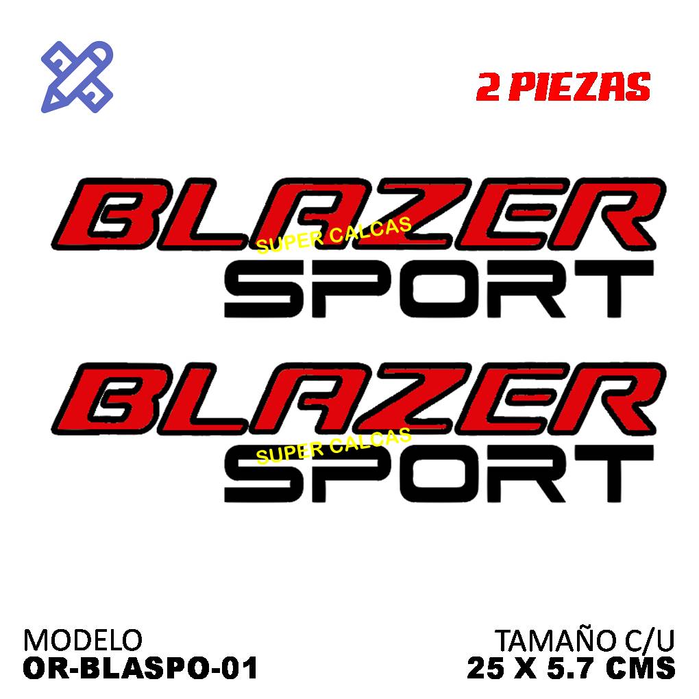 Calcomania blazer sport 2piezas - Oscar's Automotive 
