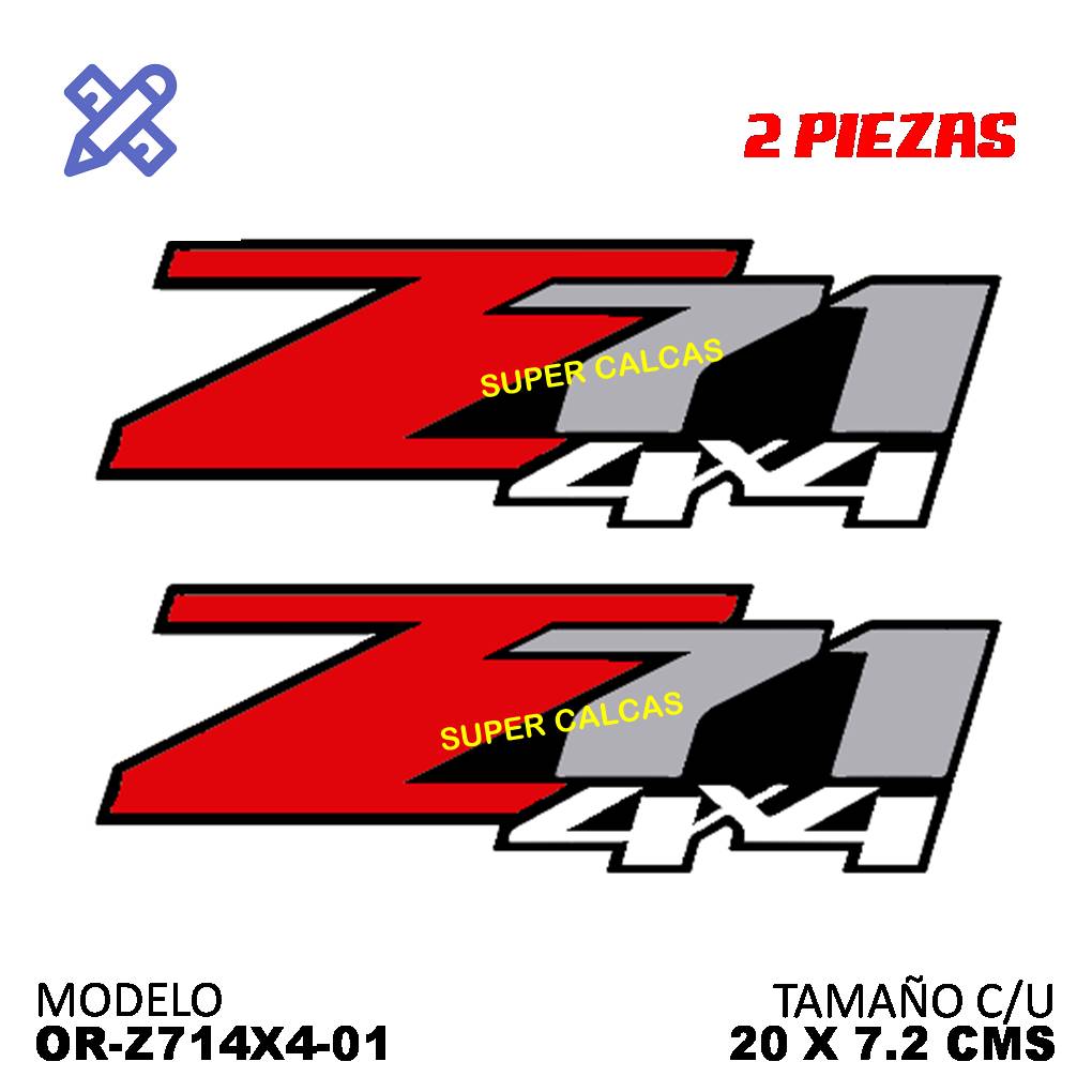 Calcomania Z71 4x4 2piezas - Oscar's Automotive 