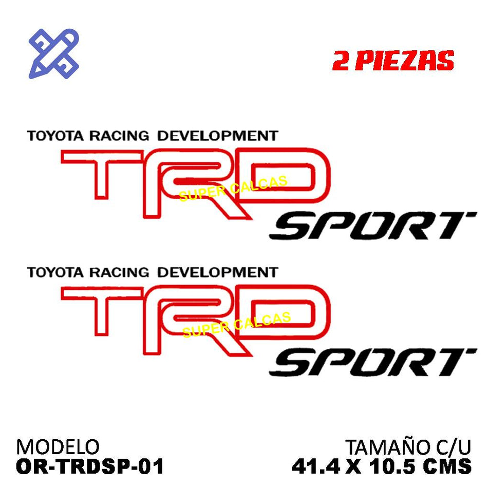 Calcomania TRD sport 2piezas - Oscar's Automotive 